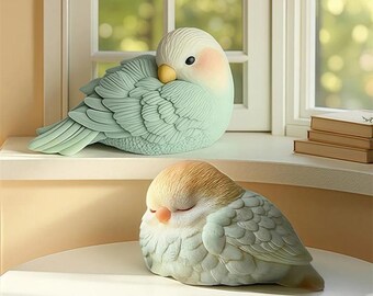 Moldes de silicona con forma de pájaro en 3D para velas, resina de loro, yeso, cera, fundición, manualidades decorativas, aromaterapia DIY, regalos de decoración para el hogar