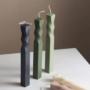 Moule pour bougie pilier torsadé, acrylique transparent, forme conique en spirale, fabrication d'arômes parfumés à faire soi-même, outil d'ornement pour décoration d'intérieur de fête d'anniversaire de mariage