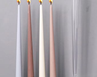 Peaked Long Pole Candle Mold, Acrylic, Scented Candlestick Making, Romantic Dinner Injection Wax Molding, DIY Home Decoration Crafting Tool