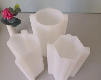 Moule en silicone ovale, forme hexagonale, modèle résistant à la chaleur, pour bougie parfumée faite main, bricolage, moule en plâtre d'aromathérapie, décoration de mariage