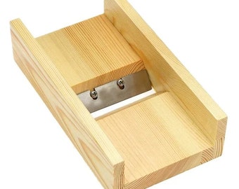 Soap Trimmer, Wood Soap Planer, Soap Edge Cutter Wooden Box to Trim Soap, Adjustable Loaf Soap Cutting Beveler Tool for Handmade Soap Making
