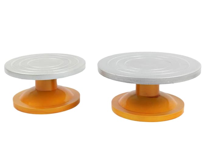 Steel Pottery Clay Turntable Wheel, Smooth Rotation, Anti-slip, for DIY Handmade Ceramic Model, Figurine, Sculpting, Paint Spraying, Molding