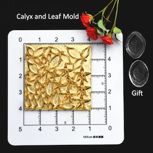 Clay Mold, Miniature Rose Flower Metal Cutting Tool, Polymer Cutter, Floral Leaf Ceramic Embellishment Accessories,  Doll House Crafting Kit