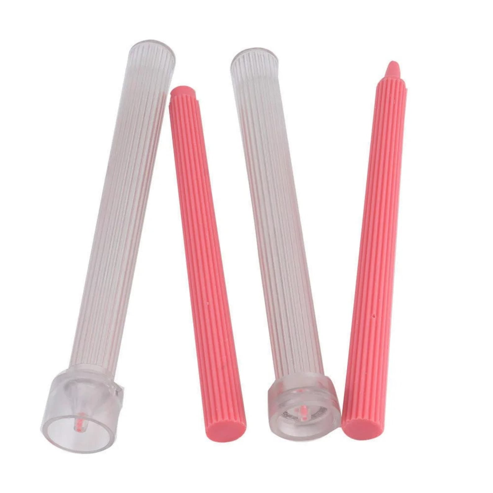 Long Pole Stripe Cylindrical Candle Mold, Transparent Acrylic Plastic ...