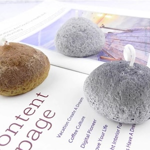 Stone Shape Candle Molds, Silicone, DIY Aromatherapy Making, Soap Crafting, Wax Melt Clamshell, Resin Casting, Home Decor, Plaster Ornaments
