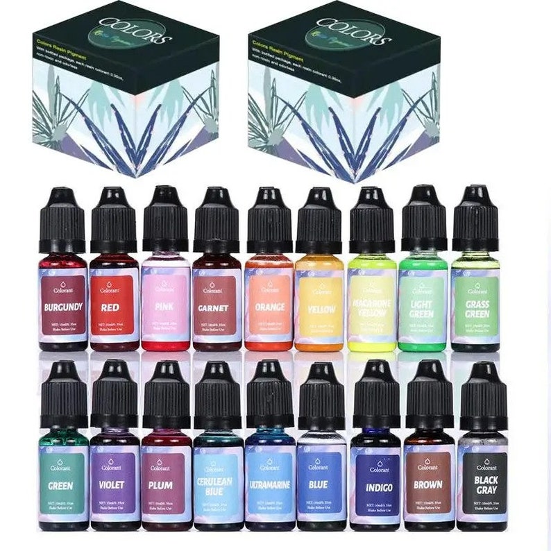 Candle Dyes Pigment Set, Liquid Colorant For DIY Soap Coloring, Dye Handmade Crafts Resin Kit, Handmade Making Craft Supplies 18 Colorsx10ml