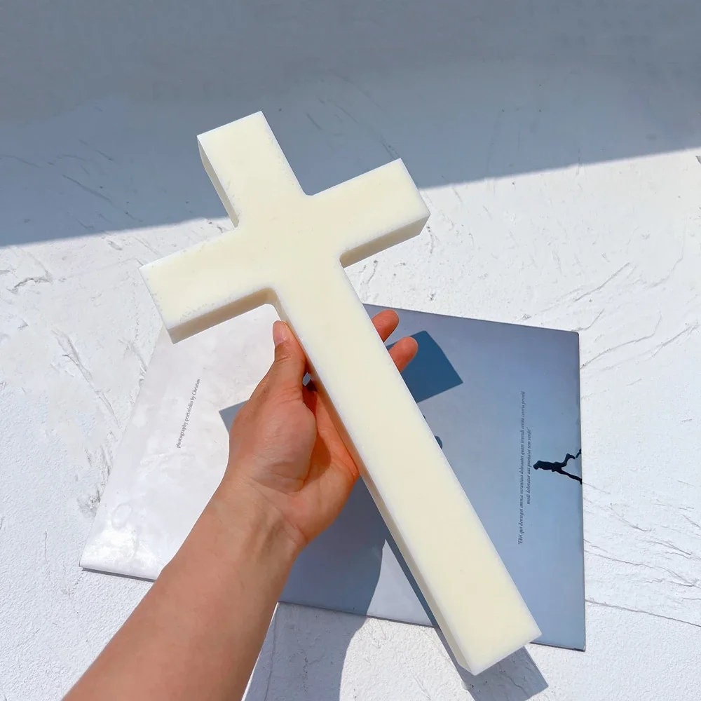 Holy Cross Silicone Mold, Catholic Large Pattern, for DIY Handmade Epoxy Resin, Plaster Molding Supply, Home, Church Religious Decoration