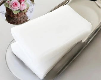 Microcrystalline Soft Wax Block, 100g, White, Additives Raw Material, for DIY Handmade Candle, Molding, Soap Making, Aromatherapy Supplies