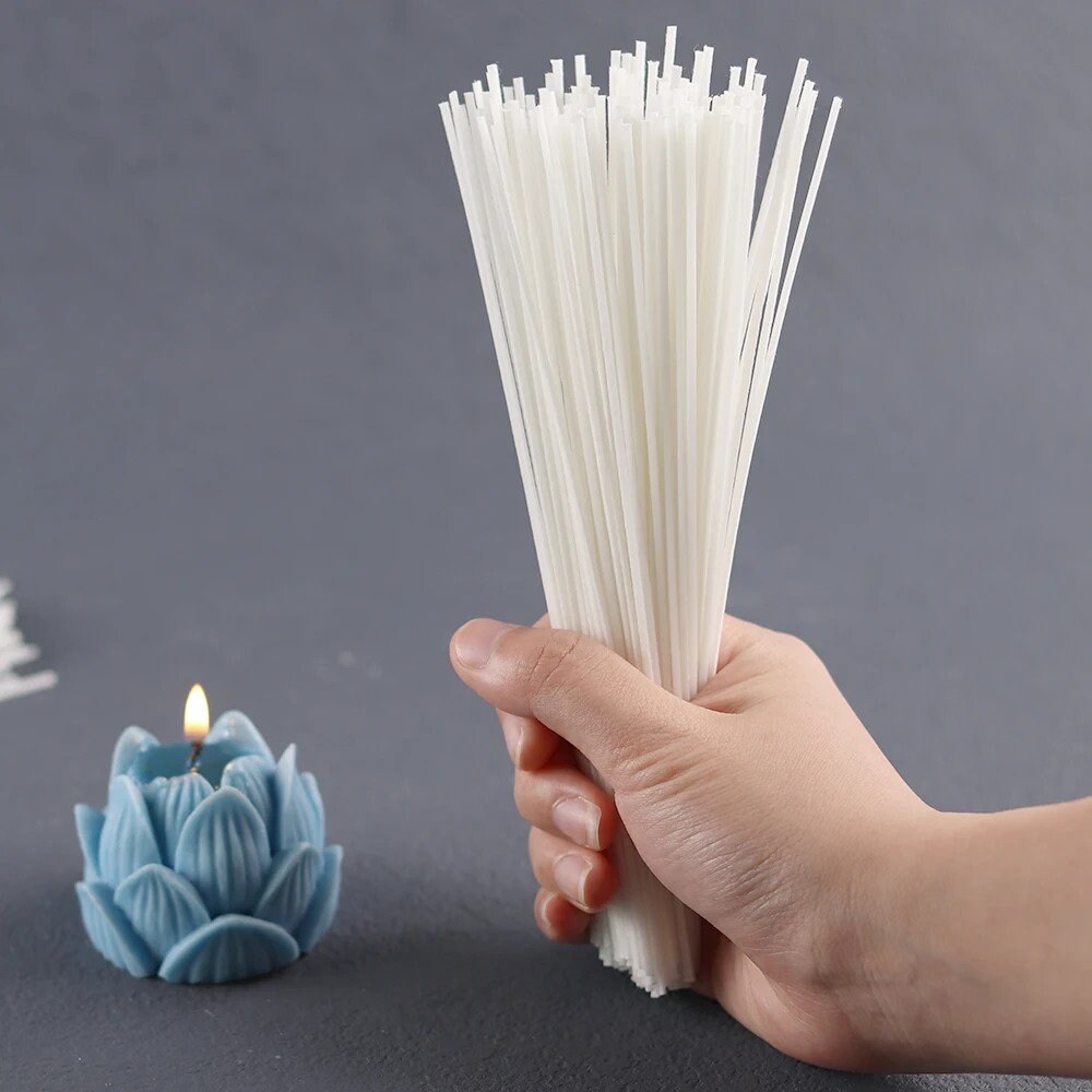 Kit Stoppini In Cotone Per Candele Fai Da Te - 61 Metri Con 150 Supporti E Adesivi - Senza Fumo Per Cera Di Soia E Paraffina - 4