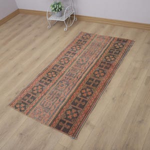 Vintage Turkish Oushak Rug 3x5: Muted Anatolian Rug