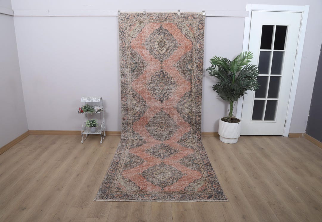 4x12 Runner Rug, Natural Runner Rug, Hallway Rug, 4x12 Rug,turkish ...
