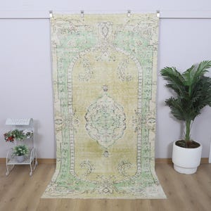 5x9 Muted Rug,Anatolian Rug,Wool Rug 5x9,Turkish Vintage Rug,Vintage Turkish Rug,Oushak Vintage Rug,Turkish Rug,Vintage Rug,Faded Rug,27384