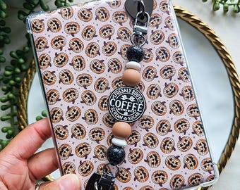 Alça para Kindle Freshly Boo'd Coffee: Acessório de leitura intercambiável