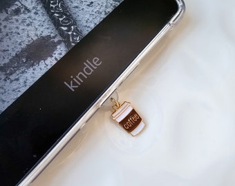 Coffee Dust Plug Charm: Kindle, iPad, Phone Accessory