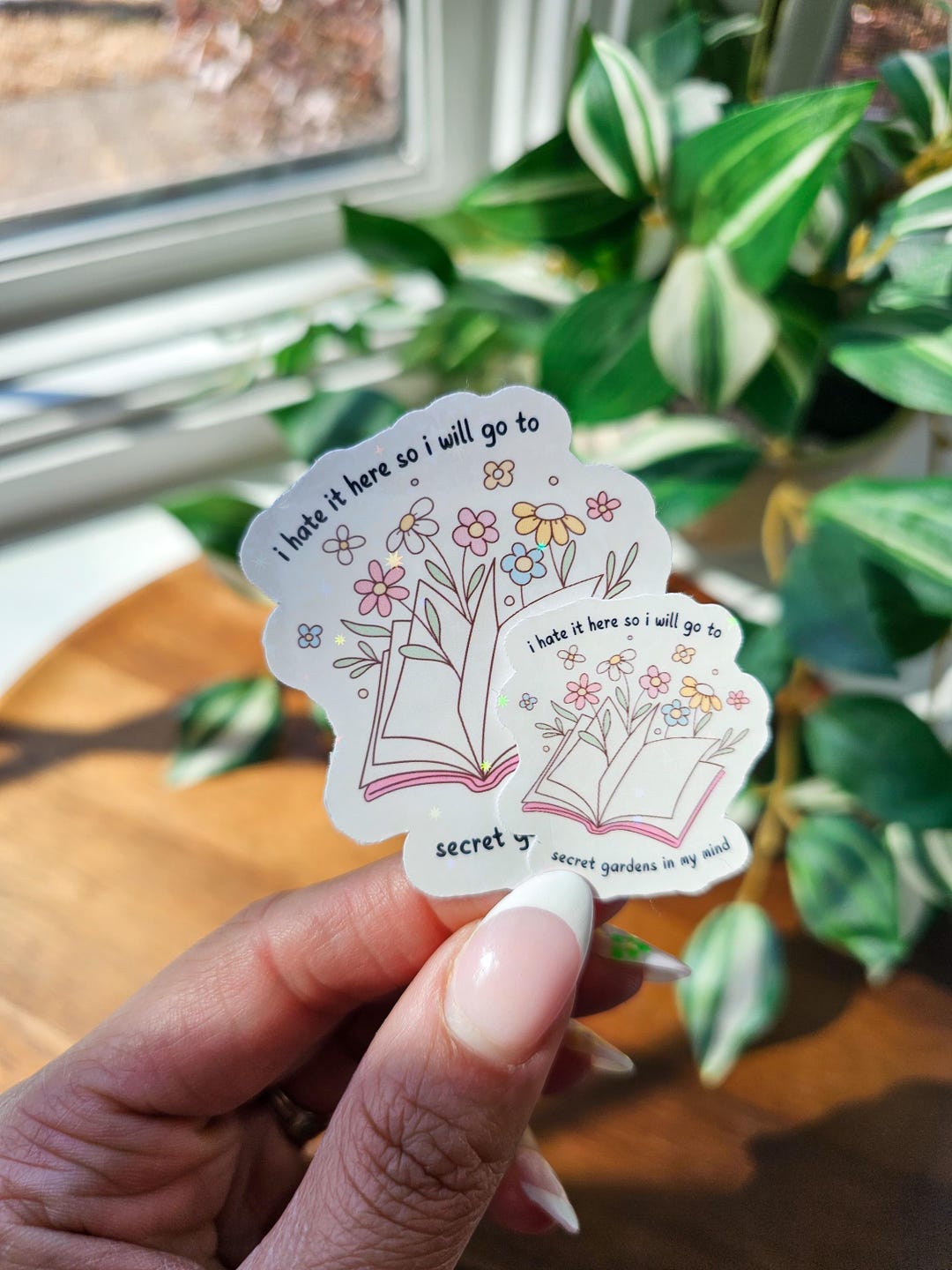 Secret Gardens Sticker, Two Size Options, Holographic Stickers ...