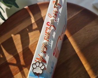 Marcador de Páginas Quiet Paws Charm: Marcador de Páginas para Amantes de Animais, Acessório de Leitura