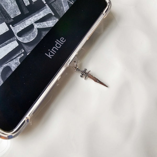 Breloque anti-poussière Dagger, sept couleurs disponibles : Kindle, iPad, accessoire pour téléphone