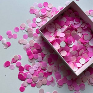 Blush Wedding Confetti: Biodegradable Tissue Paper Circles