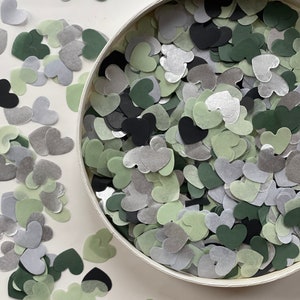 Biologisch afbreekbare bruiloftconfetti, feesttafeldecoraties, bulk confetti gooien, pastelkleurige harten confettimix, babyshower, zilveren confetti