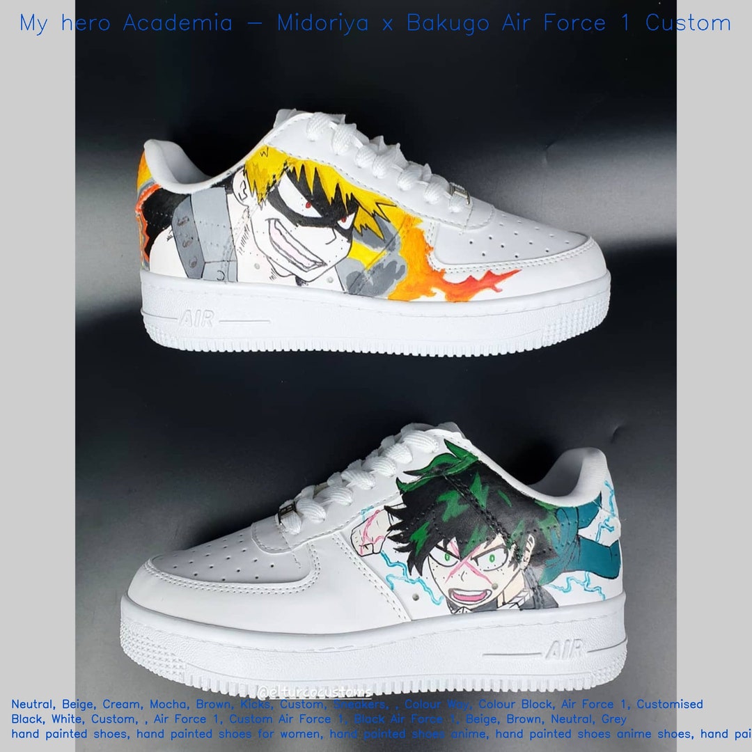 My Hero Academia Midoriya X Bakugo Air Force 1 Custombuy Now: Luxetsy ...