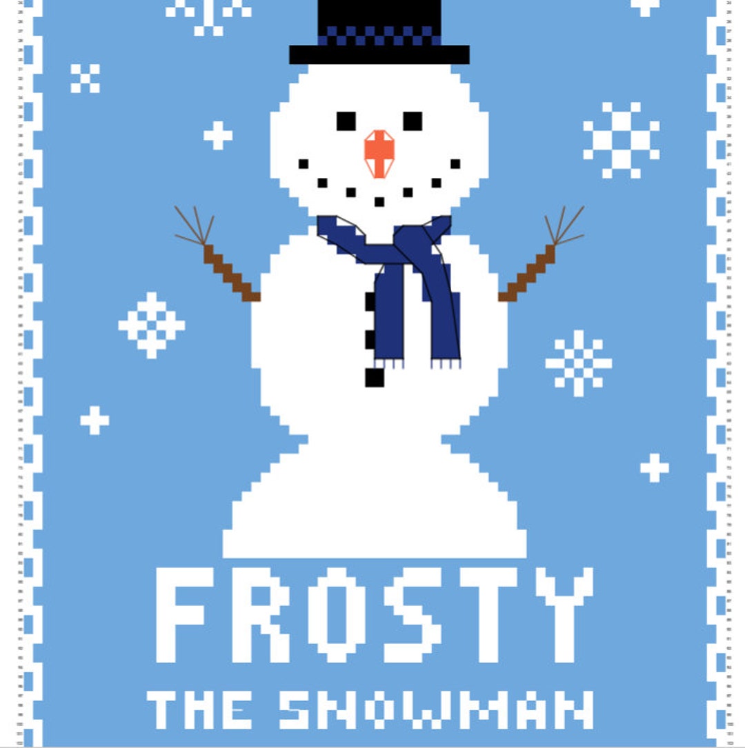 Frosty The Snowman Cross Stitch Pattern PDF Only Etsy