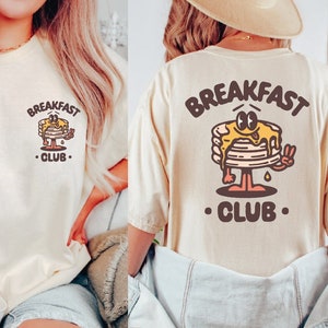 Breakfast Club T-shirt, Comfort Colors T-shirt, Funny Breakfast Tee, Comfort Colors Tee, Unisex Tee, Minimalist Shirt, Weekend Shirt