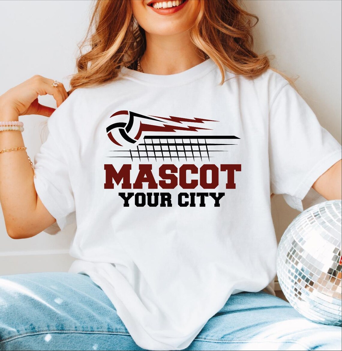 Volleyball Custom Mascot Shirt, Volleyball Custom Team Shirt