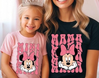 Mama and Mini Shirt, Mom and Me Disney Shirts, Disneyland Mom Daughter Trip  Shirts, Minnie Mouse Shirt, Gift For Mommy