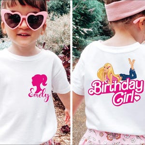 Birthday Girl Shirt, Custom Name Birthday  T-Shirt, Party-doll Birthday Shirt, Youth Toddler Girl Birthday Tees, BP