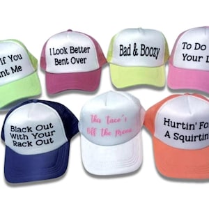 Blackout With Your Rack Out Trucker Hat -Custom  Funny Trucker Hats