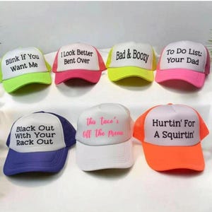Funny Inappropriate Trucker Hat Roulette Pack: Bachelorette Party Game