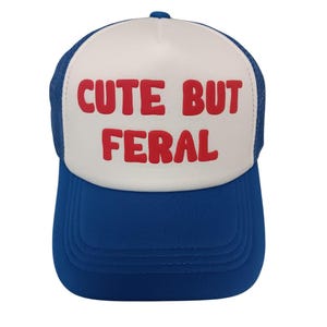 Feral Trucker Hat, Funny Trucker Hats, Foam Trucker Hat, Trending Trucker Hat For Women, Cowgirl Style Trucker Hat, Summer Beach Hat