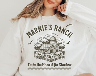 Marnie's Ranch Sweater, Stardew Valley Geïnspireerde Trui, Gezellige Gamer Sweatshirt, Gezellige Gamer Hoodie, Cadeau voor Stardew Valley Fans