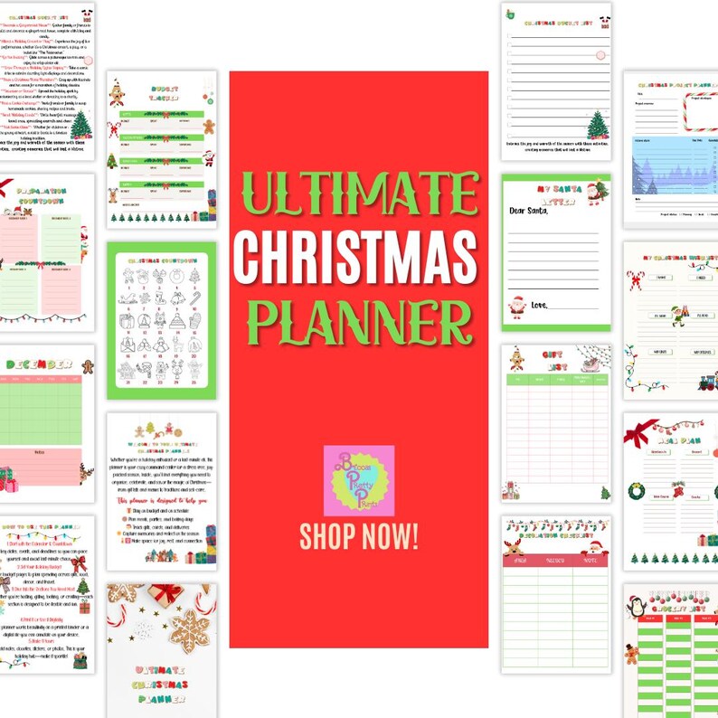 Ultimate Christmas Planner Holiday Organizer for Gifts, Meals, Budget ...
