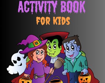 Halloween Activity Book for Kids | Spooky Games & Coloring (Instant Download)