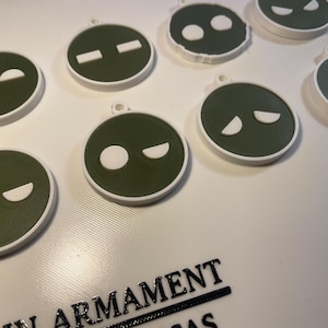 HALO ODST Vergilius Superintendentant-sleutelhanger, 3D-geprinte meerkleurige print, inclusief sleutelhanger