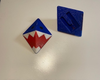 Hololive English Gawr Gura Hairtie Ornaments, 3D Printed Multicoloured Print