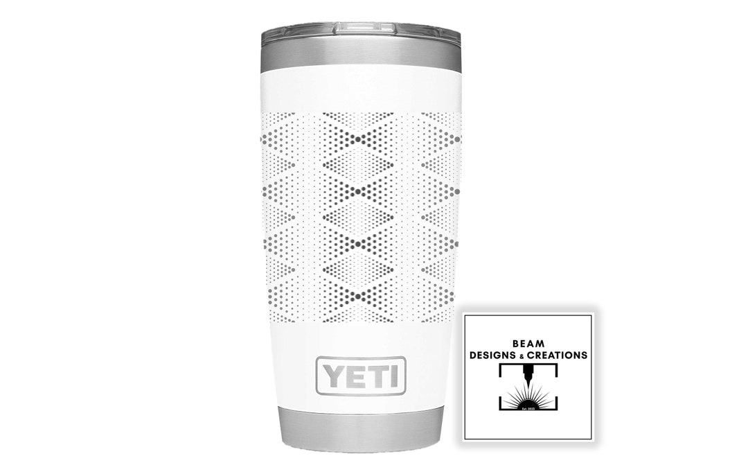 Diamond Pattern Tumbler / Coffee Mug 20oz YETI Laser Etsy
