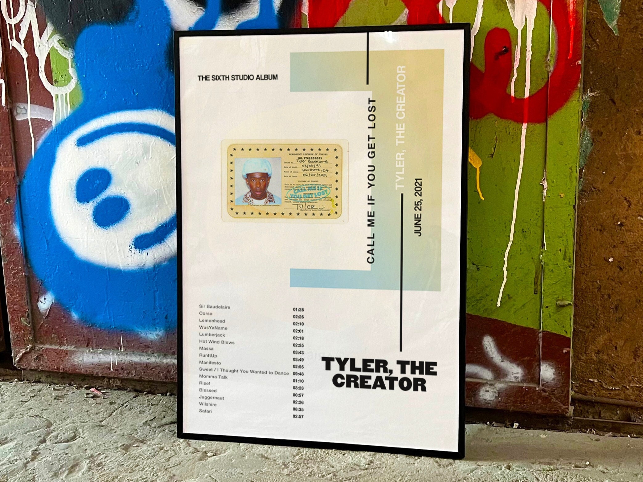 558416 Tyler The Creator Flower Boy Album HD Cover Art 24x18 WALL PRINT  POSTER