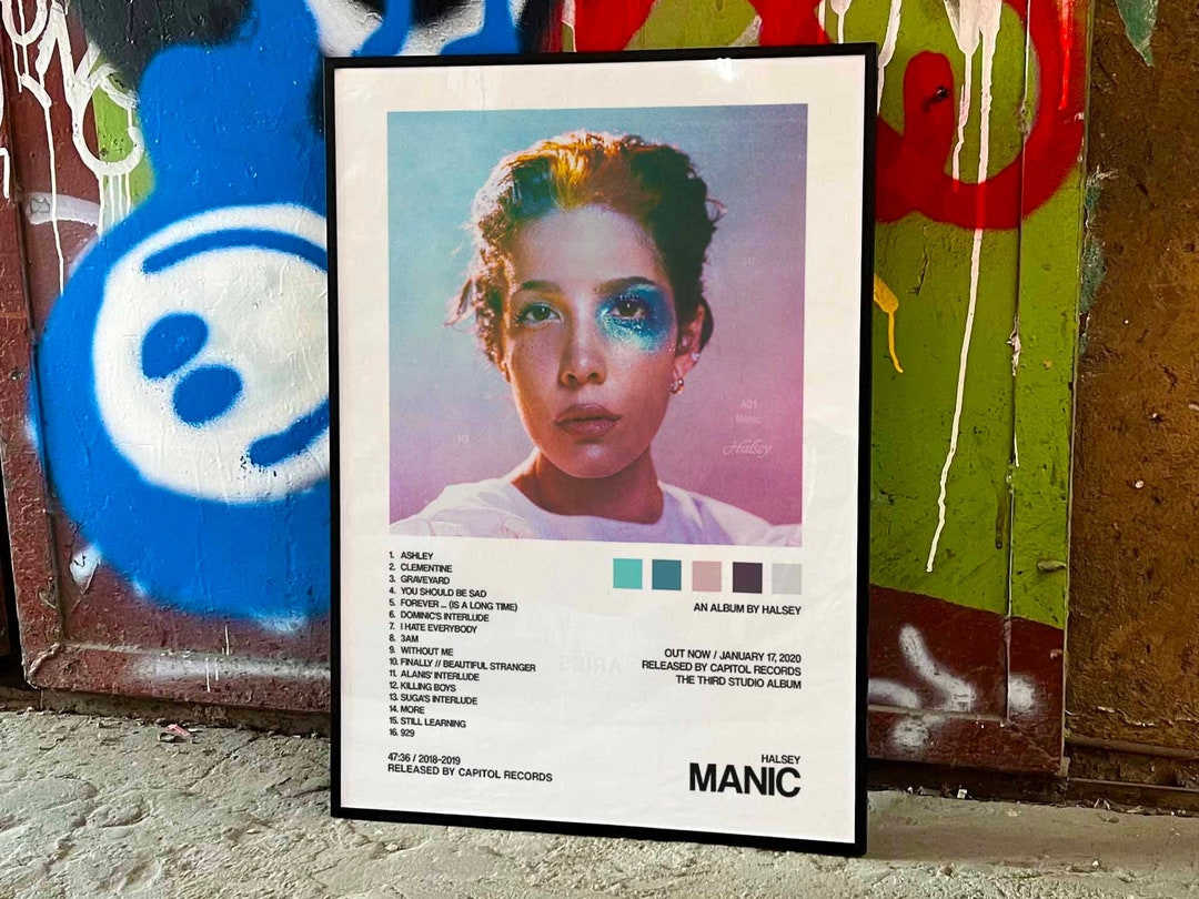 Halsey manic Album Cover Poster 2 Etsy
