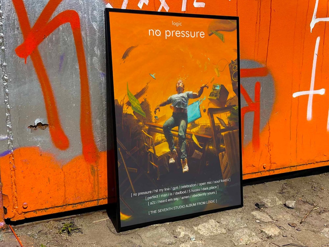 Logic no Pressure Album Cover Poster Etsy
