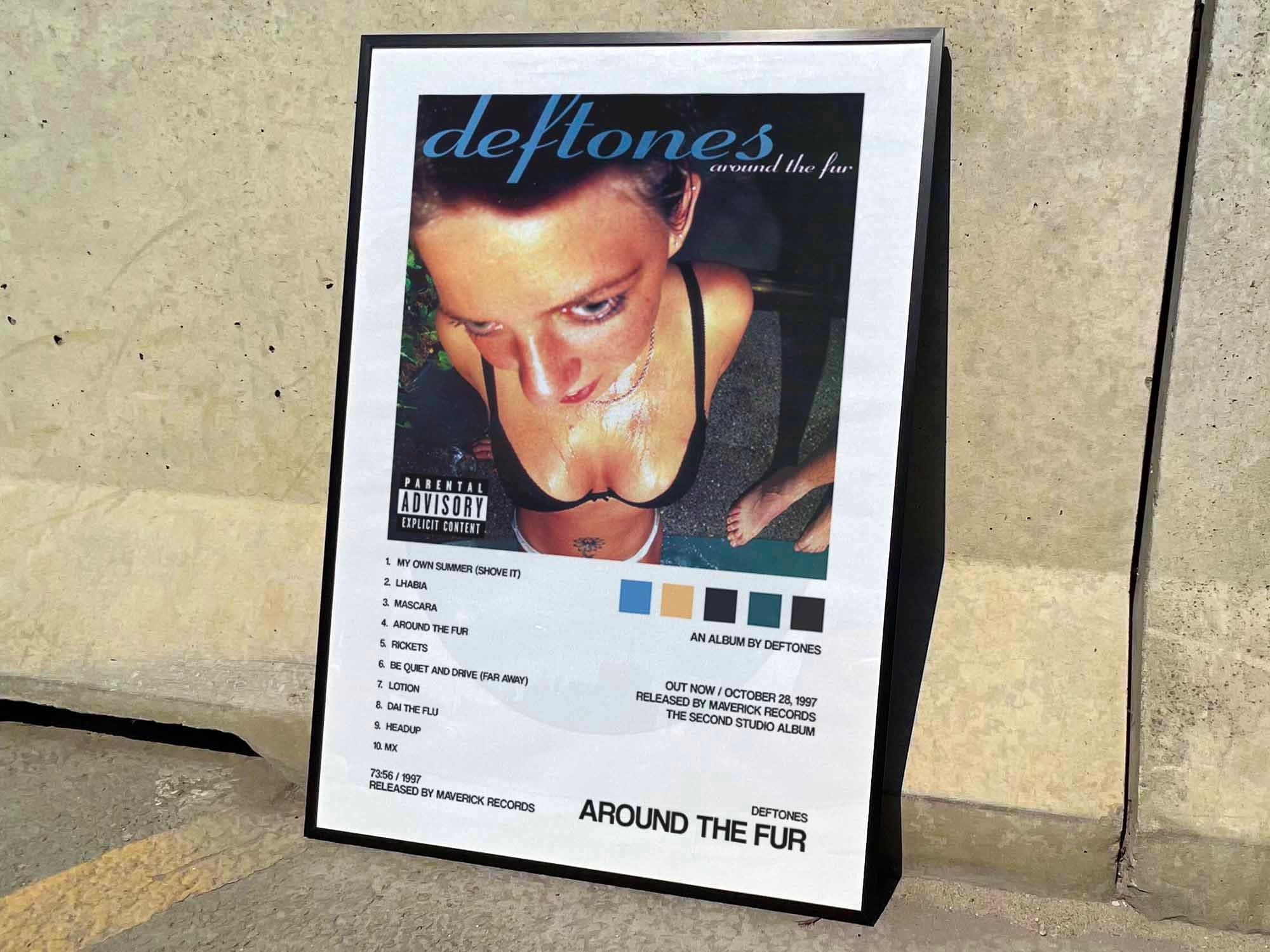 Deftones around the Fur Album Cover Poster 2 Etsy