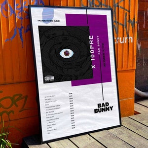 TOBIANG Bad Poster Bunny El Último Tour Del Mundo Music Album  Cover Signed Limited Poster Canvas Poster Bedroom Decor Sports Landscape  Office Room Decor Gift Unframe:12x18inch(30x45cm): Posters & Prints