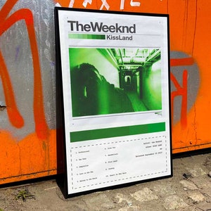 The Weeknd Music Poster, The Weeknd Lyric poster, Xo Poster, heartless  poster, weeknd poster, hip hop poster, The weeknd wall art, afterhours,  posters for home and office-08 Fine Art Print - Pop