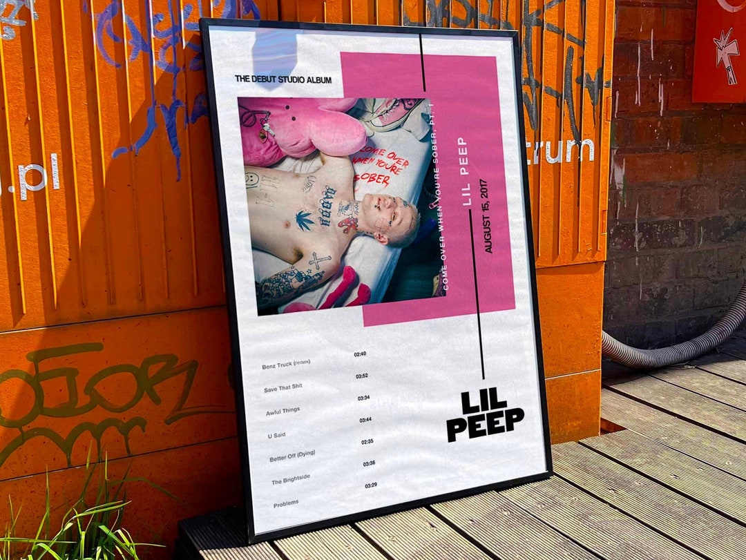 Lil Peep come Over When Youre Sober, Pt. 1 Album Cover Poster Etsy