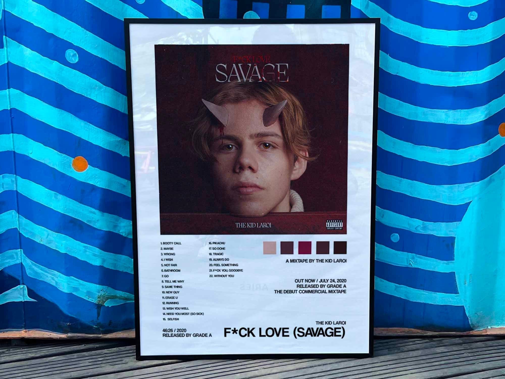 The Kid LAROI GTA F*CK Love 3 Poster – rsdesignstudio