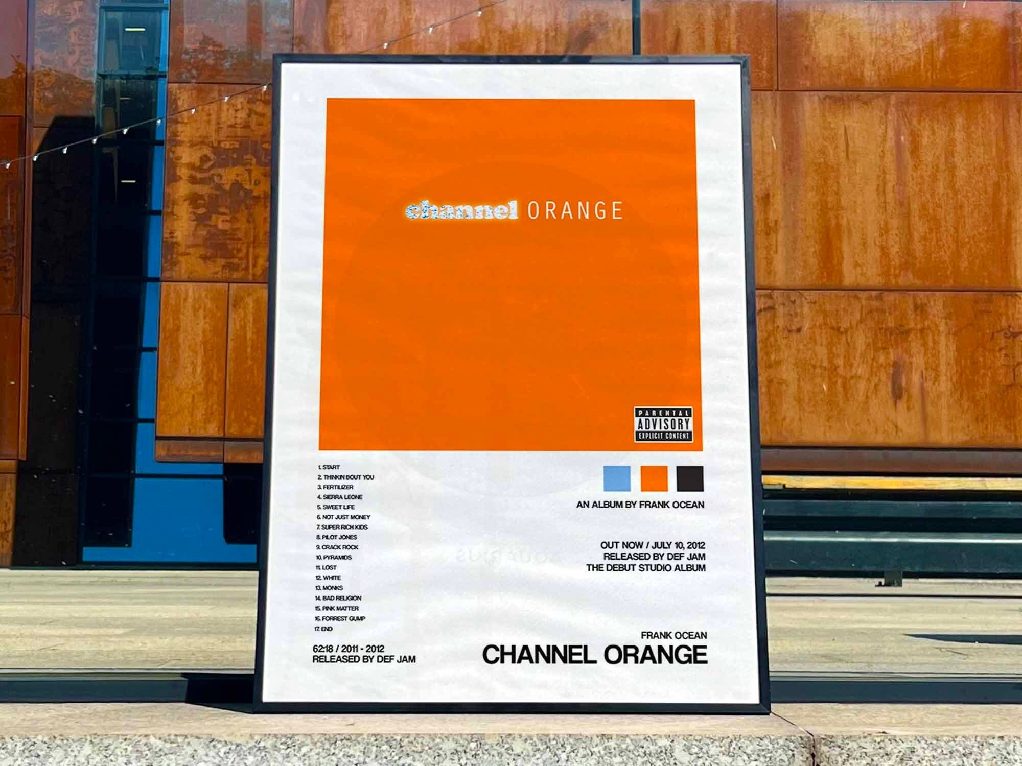 Frank Ocean Channel Orange Vinyl Metal Print for Sale by McBeezys