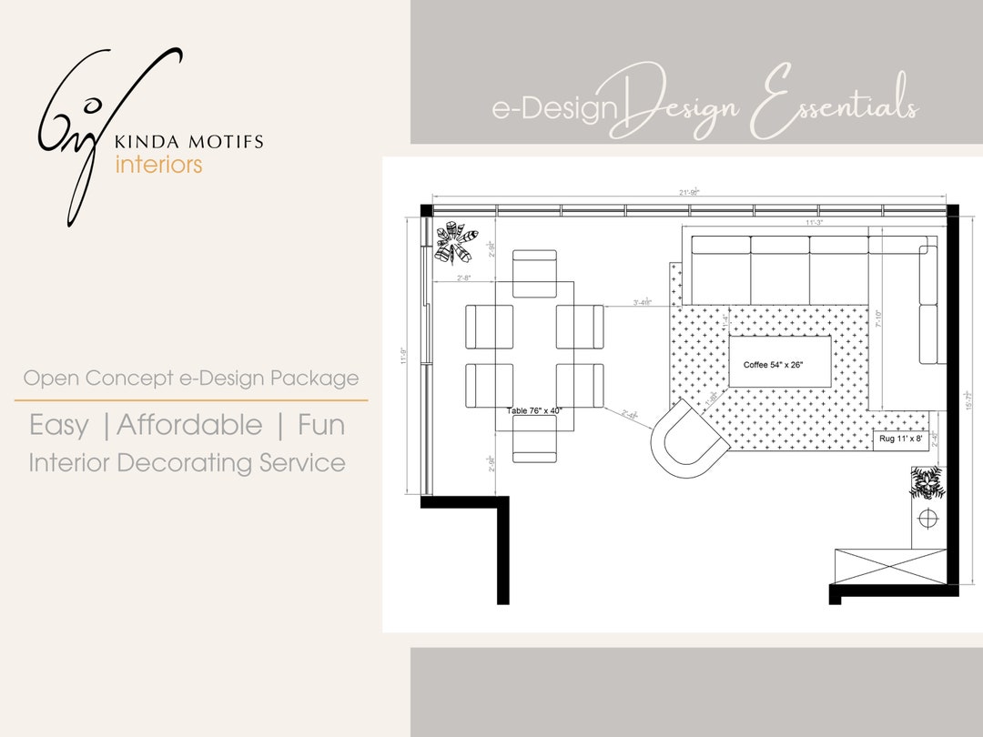 Open Concept Edesign Package: Virtual Interior Design Consultation - Etsy