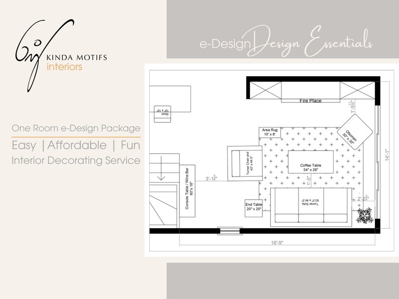 Living Room Furniture Layout Design Essentials Edesign Package