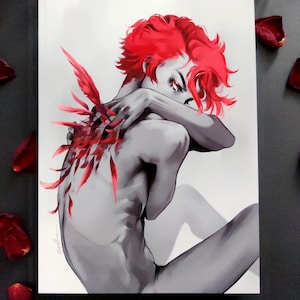 Origineel personage Lucifer Angel Art print, duochrome fine art, anatomie, DnD-kunst - 250 gsm dik posterpapier